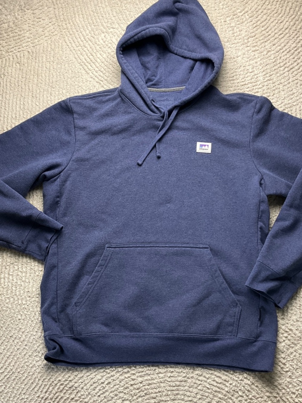 Patagonia Shop Sticker Uprisal Hoody Current Blue Color Women’s XL Men’s L - Picture 7 of 16
